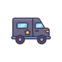 transportation,professions and jobs,police,guard,investigation,police van,policemen,Security guard ok 